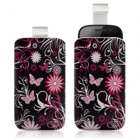 Housse coque étui pochette pour Samsung Google Nexus S i9020 avec motif