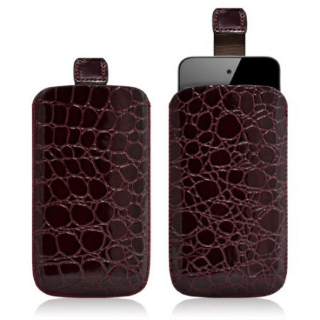 Housse coque étui pochette style croco pour Apple Ipod Touch 4G