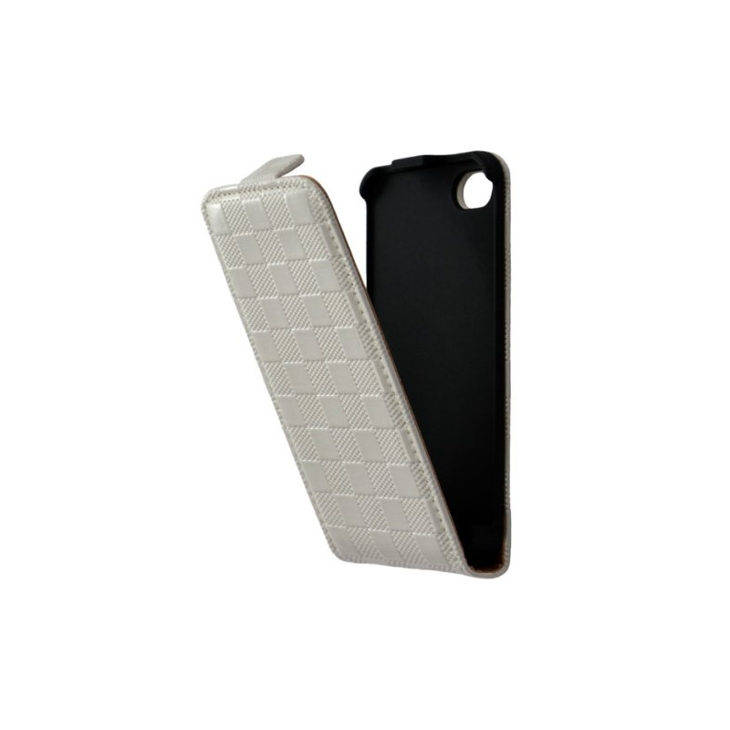 Housse étui coque pour Apple Iphone 4 / 4S couleur blanc + Film de protection