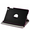 Housse coque étui pour Apple iPad Mini de luxe avec sytème de rotation à 360 degrès couleur rose fushia