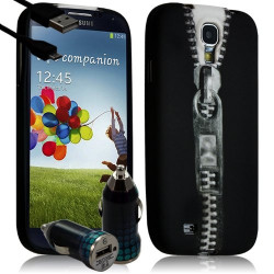 Housse Coque pour Samsung Galaxy S4 avec motif LM07 + Chargeur Auto