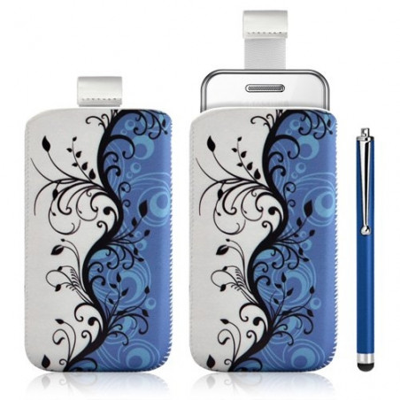 Housse coque étui pochette pour Samsung Player One S5230 avec motif + stylet luxe