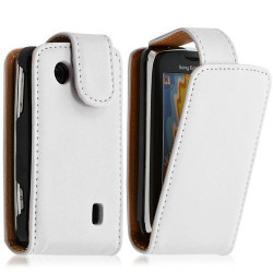 Housse coque etui pour Sony Ericsson Txt Pro CK15i couleur blanc