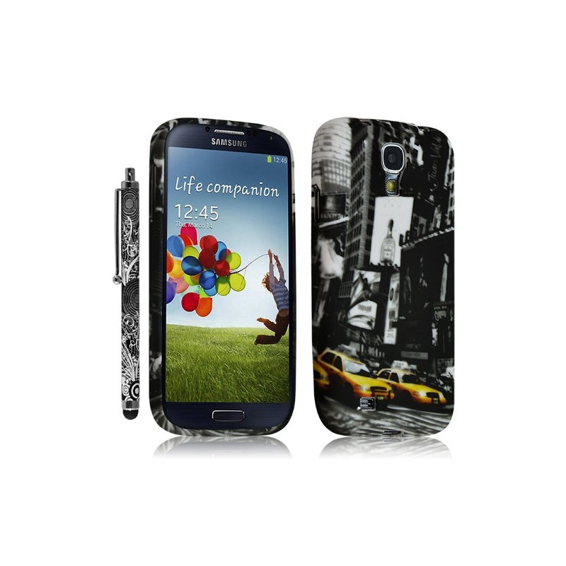 Housse Coque pour Samsung Galaxy S4 Motif LM06 + Stylet