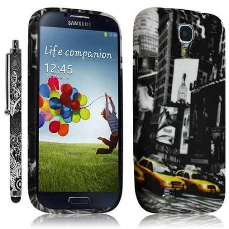 Housse Coque pour Samsung Galaxy S4 Motif LM06 + Stylet