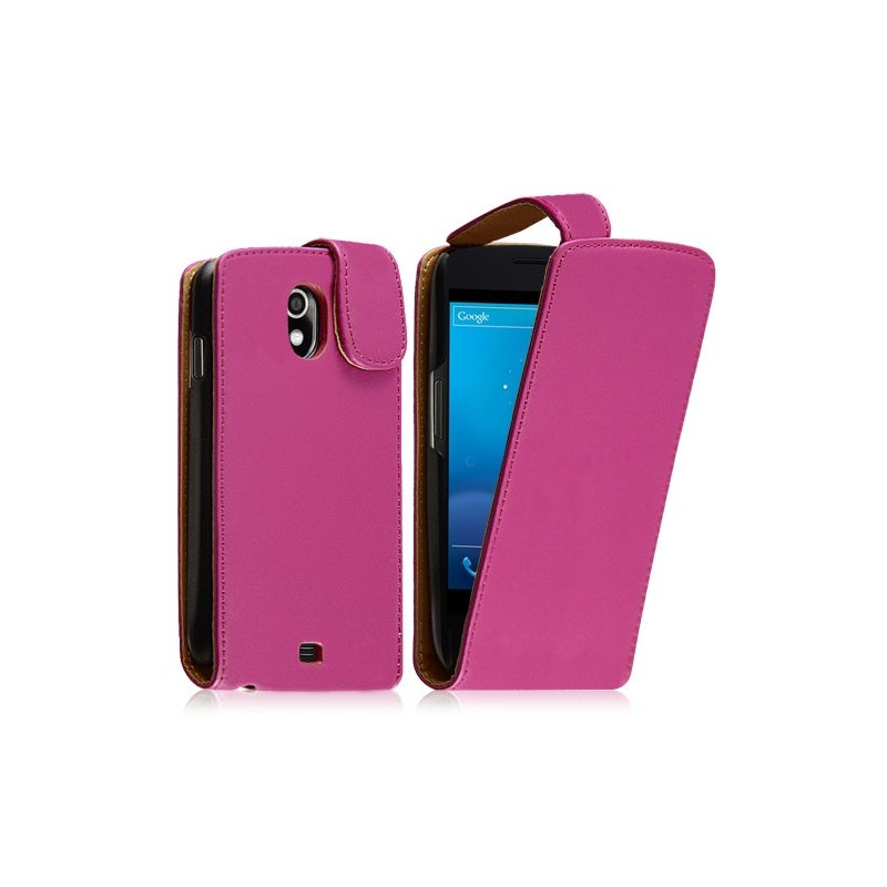 Housse coque étui pour Samsung Galaxy Nexus couleur rose fuschia + film protecteur