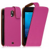 Housse coque étui pour Samsung Galaxy Nexus couleur rose fuschia + film protecteur