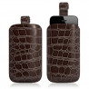 Housse coque étui pochette style croco pour Apple Iphone 4/4S