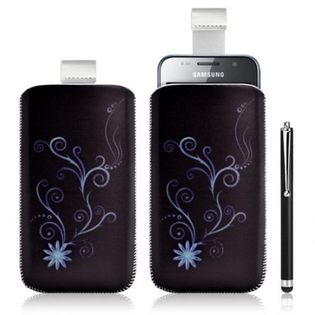 Housse coque étui pochette pour Samsung Galaxy SCL i9003 avec motif + stylet luxe