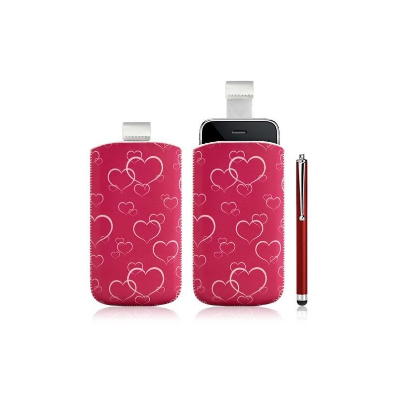 Housse coque étui pochette pour Apple Ipod Touch 1G/2G/3G/4G avec motif + stylet luxe