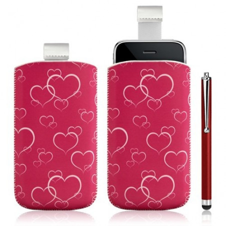 Housse coque étui pochette pour Apple Ipod Touch 1G/2G/3G/4G avec motif + stylet luxe