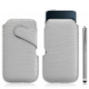 Housse coque étui pochette style croco pour Apple Ipod Touch 1G/2G/3G + Stylet