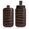 Housse coque étui pochette style croco pour Apple Iphone 3G/3GS