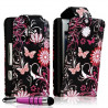 Housse coque étui pour Sony Ericsson Xperia X8 avec motif + Mini stylet + Film protecteur