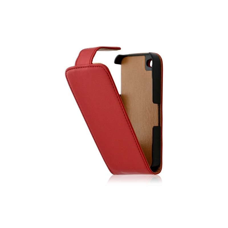 Housse coque étui pour Apple iphone 4 / 4S couleur rouge + film protecteur