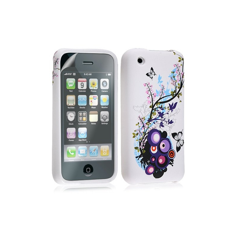 Housse étui coque en gel pour Apple Iphone 3G / 3GS avec motif HF01