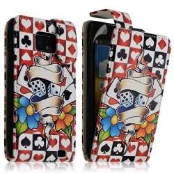 Housse coque étui pour Samsung Galaxy S2 Plus avec motif HF14 + film de protection