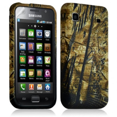 Housse coque étui gel pour Samsung Galaxy S i9000 motif LM10+ Film protecteur