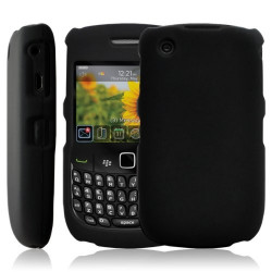 Housse étui coque rigide pour BlackBerry Curve 8520 couleur rouge + Film protecteur