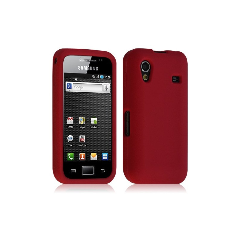 housse étui coque silicone Samsung S5830 Galaxy Ace couleur rouge