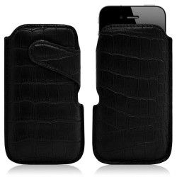 Housse coque étui pochette style croco pour Apple Iphone 4/4S