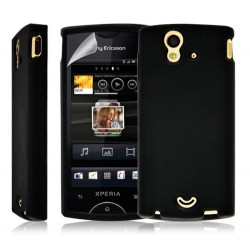 Coque étui housse en Silicone pour Sony Ericsson Xperia Ray couleur noir