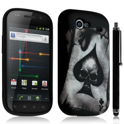 Housse étui coque en gel pour Samsung Google Nexus S i9020 i9023 avec motif HF11 + stylet