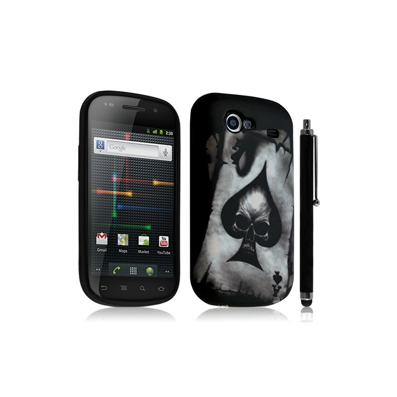 Housse étui coque en gel pour Samsung Google Nexus S i9020 i9023 avec motif HF11 + stylet