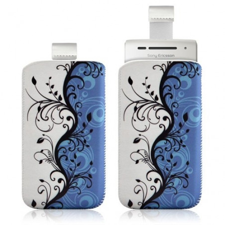 Housse coque étui pochette pour Sony Ericsson Xperia X8 avec motif