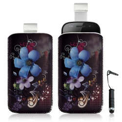 Housse coque étui pochette pour Samsung Google Nexus S i9020 avec motif + stylet mini