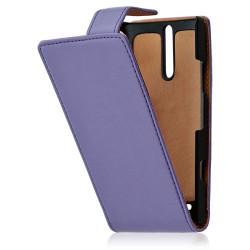 Housse coque étui pour Sony Xperia S couleur violet + Film protecteur