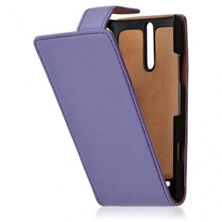 Housse coque étui pour Sony Xperia S couleur violet + Film protecteur