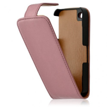 Housse coque étui pour Apple iphone 4 / 4S couleur rose pale + film protecteur