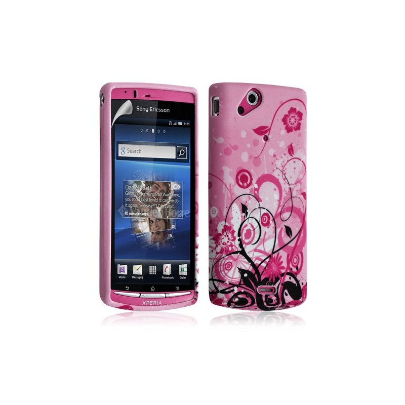 Housse coque étui gel pour Sony Ericsson Xperia Arc / Arc S avec motif HF17