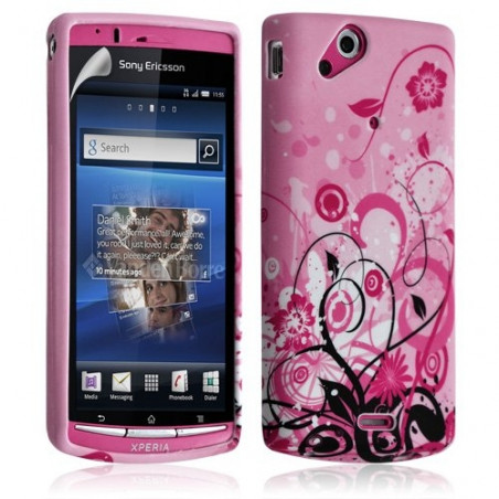 Housse coque étui gel pour Sony Ericsson Xperia Arc / Arc S avec motif HF17