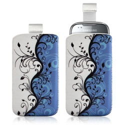 Housse coque étui pochette pour Samsung Galaxy Naos i5801 avec motif