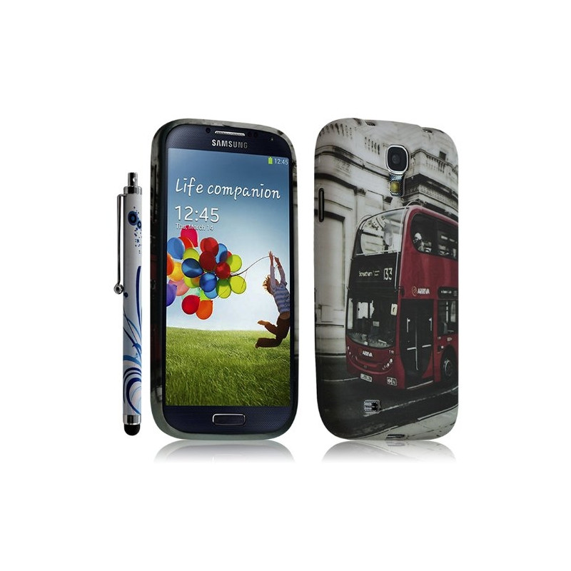 Housse Coque pour Samsung Galaxy S4 avec motif KJ01 + Stylet