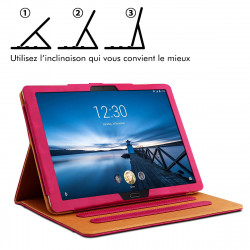 Étui de Protection Noir avec Clavier Bluetooth pour Lenovo Tab M10 HD 10,1 Pouces