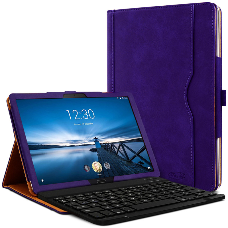 Étui de Protection Noir avec Clavier Bluetooth pour Lenovo Tab M10 HD 10,1 Pouces