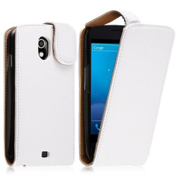 Housse coque étui pour Samsung Galaxy Nexus couleur blanc + film protecteur