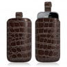 Housse coque étui pochette style croco pour Samsung Galaxy Gio S5660