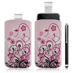 Housse coque étui pochette pour Apple Ipod Touch 1G/2G/3G/4G avec motif + stylet luxe