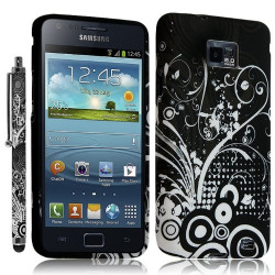 Housse Coque pour Samsung Galaxy S2 Motif HF18 + Stylet