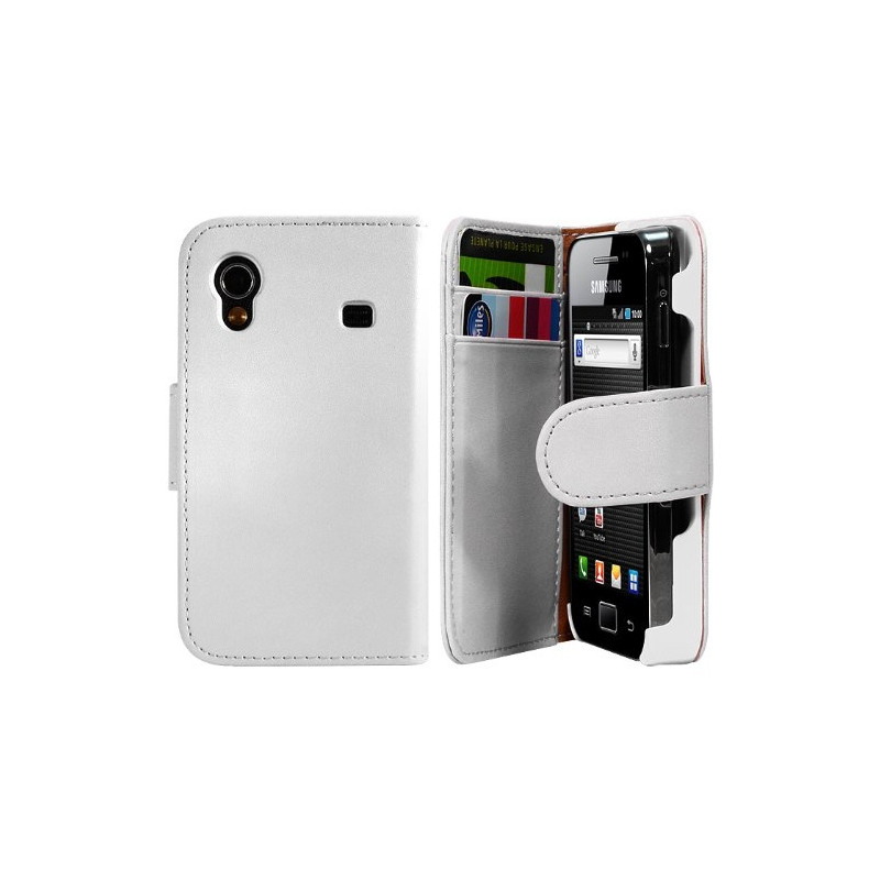 Housse coque étui pour Samsung S5830 Galaxy Ace couleur blanche