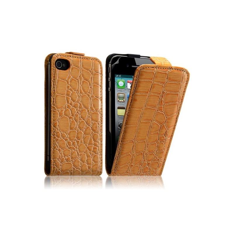 Housse étui coque style crocodile pour Apple Iphone 4/4S