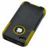 Housse étui coque pour Apple Iphone 4/4S couleur jaune + Film de protection