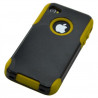 Housse étui coque pour Apple Iphone 4/4S couleur jaune + Film de protection