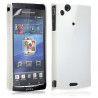 Housse Étui Coque Rigide Brillante Pour Sony Ericsson Xperia Arc / Arc S Couleur Blanc