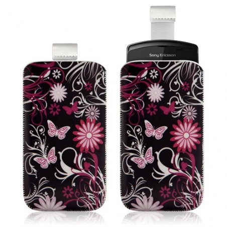 Housse coque étui pochette pour Sony Ericsson Xperia Play avec motif