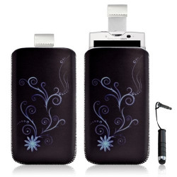 Housse coque étui pochette pour Sony Ericsson Xperia X10 avec motif + Stylet mini